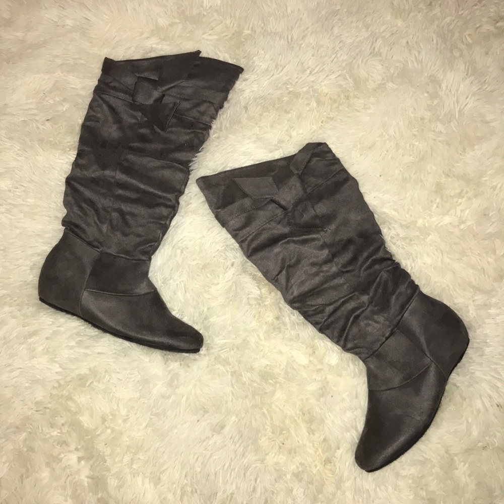 Grey Boots.
